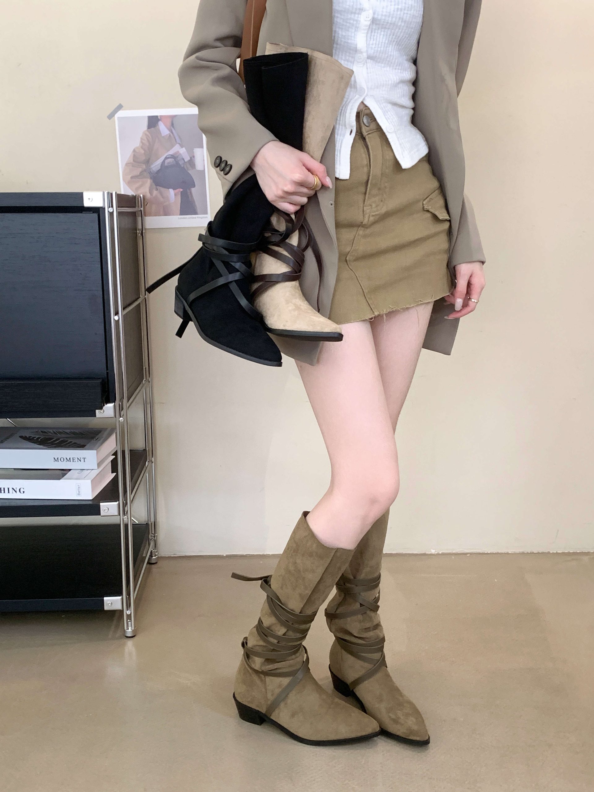 night-sky-starry-sea-western-cowboy-boots-stacked-boots-flat-lace-up-pointed-toe-tall-boots-over-the-knee-rider-boots